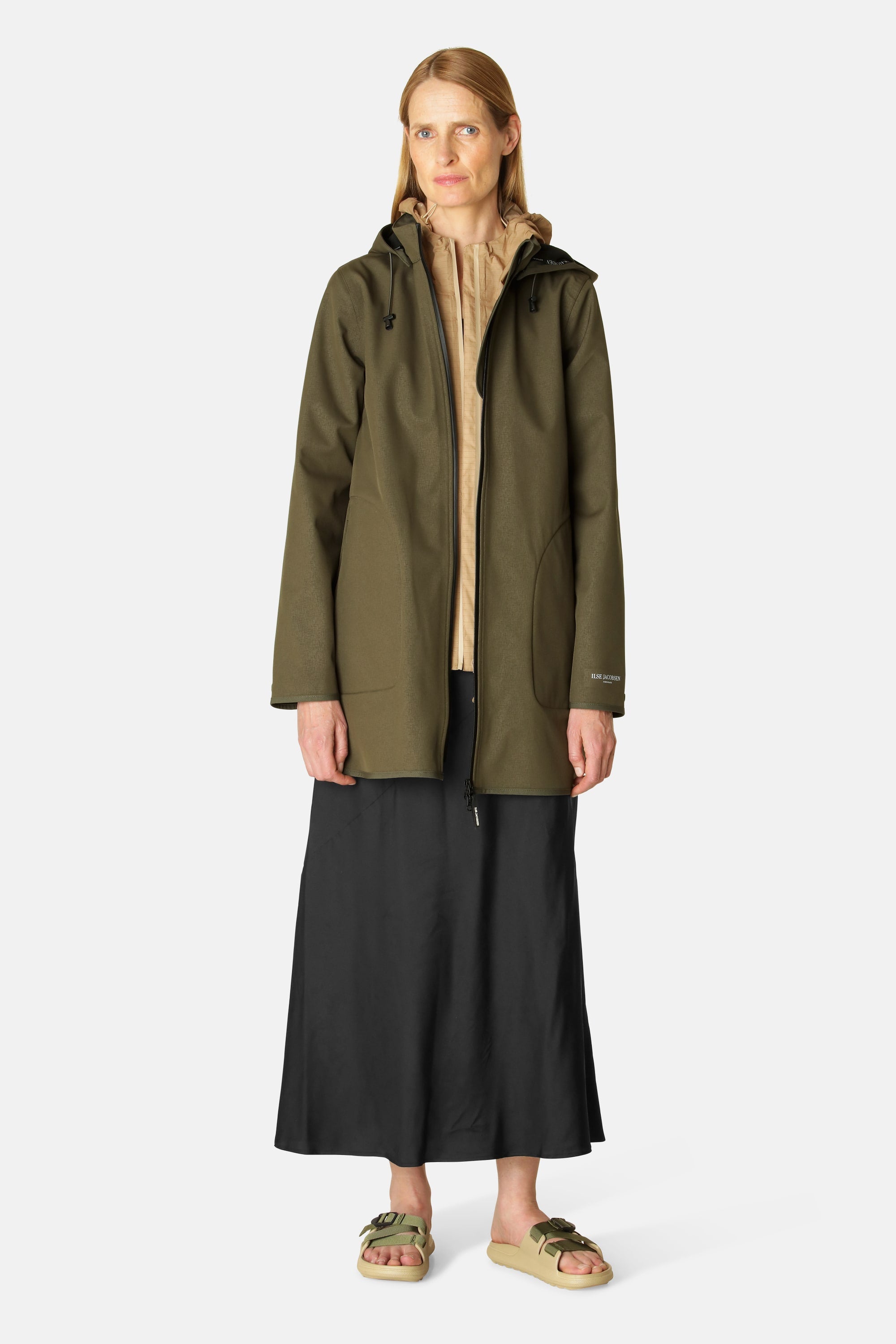 Softshell Raincoat A-line - Army